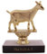 Wowser Goldfarbene G.O.A.T. Trophäe, The Goat Statue Award, lustiges Gag-Geschenk, Greatest of All Time Trophäe, 12 cm