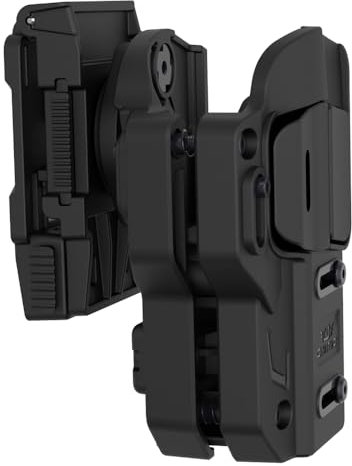 Universelles Polymer-Holster mit 360° verstellbarem Gürtelclip, taktisches OWB-Holster für mehr als 200 beliebte Pistolen in voller Größe, kompakt und halbautomatisch
