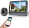 Cawhum Videocitofono WiFi, spioncino con display LCD da 4,3, telecamera spioncino, 1080p, grandangolo 120°, visione notturna, rilevamento del movimento, audio a 2 vie, compatibile con app Smart Life