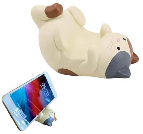 TenaLucy Funny Cat Handy Ständer Tisch, Tragbar Harz Mobile Halterung | Katzen Handyständer, Rutschfester Standfuß Handyhalterung Tisch, Süßer Handyzubehör für Mobiltelefone Tablets Bürotische