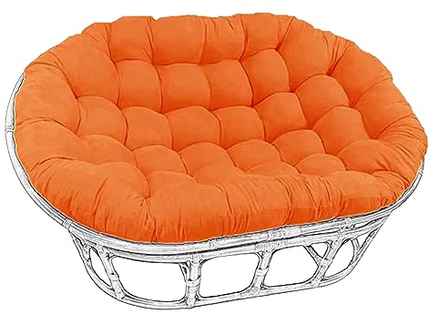 Fauteuil balançoire rembourré extra large en rotin avec motif œuf en osier Confort ultime et coussin inclus