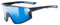 uvex skyryse - Sportbrille für Damen und Herren - starker Schutz vor Sonnenstrahlung - direkte Rahmenbelüftung - black matt/blue mirror - one size
