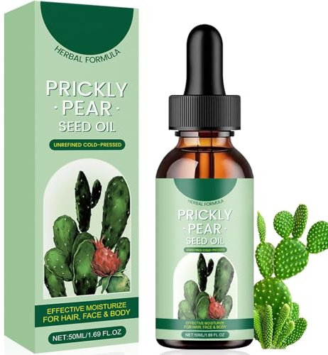 Huile de Pépins de Figue de Barbarie Bio,100% Pure Naturelle Pressée à Froid,Huile de pepin de figue de barbarie,Huile de Figue de Barbarie Bio Visage Anti Âge,Des soins antirides et anti cernes