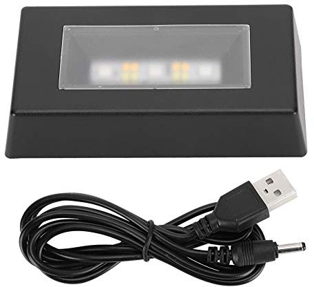 WAONIQ Base de pantalla LED de 7 color, base de visualización de luz, cambiando luz para estatuas de cristal 3D Rectángulo Pantalla de luces de luz