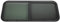 Finestra per camper 1000 x 400 mm, per camper, roulotte, finestre scorrevoli, roulotte, finestre di ventilazione per camper, rimorchi, pickup (100 x 40 cm)