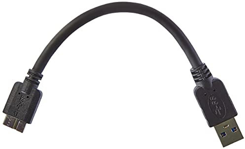 SYSTEM-S Corto Micro USB 3.0 Cable (USB 3.0 Micro-B) Cable de Datos Cable de Carga 10 cm para Samsung Galaxy Note 3