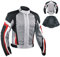 A-Pro A de verano Mesh – Chaqueta de moto deporte Motor Bike Racing Touring gris/rojo XXL