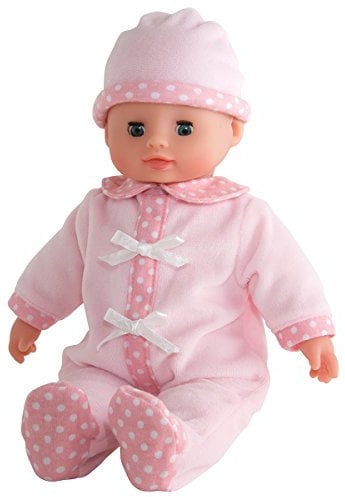 Simba 105140010 - My Love Baby Words, Weichkörperpuppe mit Schlafaugen in süßem Strampler, macht 24 Babylaute, 30cm, ab 2 Jahren