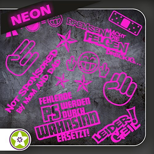 Sticker Bomb Set 01 – ... Wheel Rims... Shock Ker Hand Brakes, Highway Freak, PS Missing..., Leider Geil... Various Colours