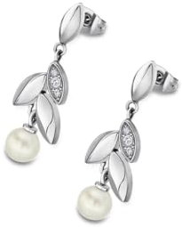 Lotus Pendientes Style LS1857/4/1 Acero Perla