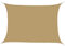 Outsunny Toldo Vela de Sombra Rectangular 4x6 m Toldo de Terraza con Anti-UV Anillo de Acero Inoxidable y Cuerdas de Nylon para Jardín Patio Arena