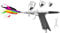 Professional Double Action Pistol Trigger Airbrush Set, Spray Gun Airbrush 0.3mm 0.5mm 0.8mm 3 Sizes for Color Models, Leather Clothes, Car Painting, Etc