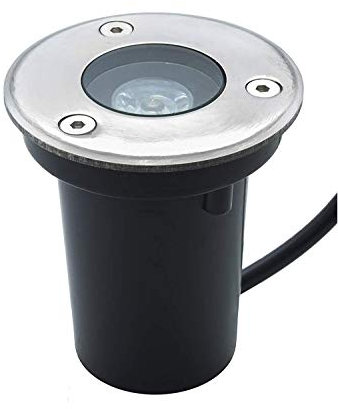 Zeitnet Inc. Faretto LED incasso segnapassi calpestabile 1.5W resa 20W IP67 luce giardino 230V illuminazione viale sentiero gradini terrazzo (luce 6500K)