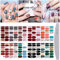 Kalolary 20 Sheets Nail Polish Sticker Full Wrap Nail Art Sticker, Leopard Print Self-Adhesive Nail Art Decal Strip Nail Decals with Nail File for Women Girls Kids DIY