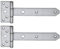 Alberts 327231 Kreuzgehänge | mit vernietetem Stift | Edelstahl | Band 192 x 34 mm | Scharnier 92 x 44 mm | 2er Set
