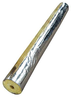 TRGCJGH Isolation Thermique en Laine De Verre, Tuyau Vapeur en Laine De Roche, Coque Isolante, Tuyau en Laine De Verre,8.6 * 2in