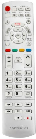 N2QAYB001010 Ersatz Fernbedienung Fit für Panasonic LED Fernseher TX-58DXW704 TX-58DXW734 TX-58DXW784 TX-60CX740E TX-60CX750E TX-60CXW754 TX-65CR730B TX-65CR730E TX-65CRW734
