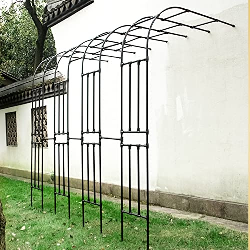 YZJJ Struttura di Supporto per Viti, Ampio Arco per terrazza da Giardino, Arco per Rose rampicanti, Decorazione Semi-murale (Size : 240X240X40cm)