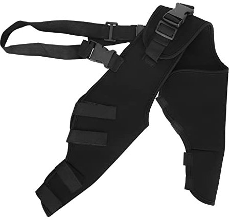 Kniebandage für Hunde, Verstellbare Hinterbein-Hock-Gelenkbandage, Hinterbeinschutz für Hunde, Wärmeerhaltung, Flexible Beinstütze, Heilt, Verhindert(S-HJ25 Doppelleggings hinten schwarz)