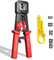 AMPCOM Crimpadora de red RJ45 Pass Thru para conector RJ45 RJ12 RJ11 de tipo regular -CAT6/5e(8P8C/6P6C/6P4C)