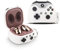 XMBYGY Funda de Silicona con Llavero para Samsung Galaxy Buds2 Pro (2022), Galaxy Buds 2 (2021), Galaxy Buds Pro (2021), Galaxy Buds Live (2020) (GamepadWhite)