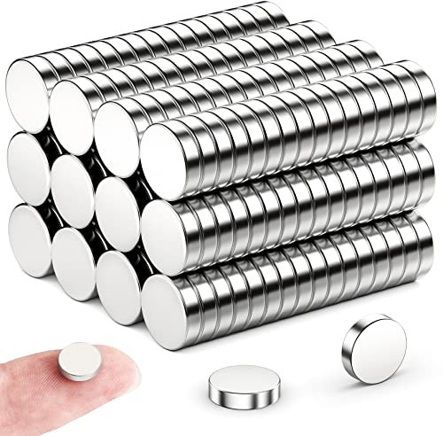 FINDMAG 50 Stück 8 mm x 2 mm Kleine Magnete Stark, Kühlschrankmagnete, Magnet Rund, Magnete für Magnettafel, Whiteboard Magnet für Handwerk, Teilezusammenstellung
