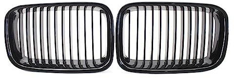 FrontstoßstangengitterSchützen Sie Ihren Autokühle Für B&MW E36 1994 1995 1996 318i 323i 325i 320i 328i Schwarzer Kühlergrill ABS vorne Ersatzhaube Nierengrill (Color : Gloss Black)