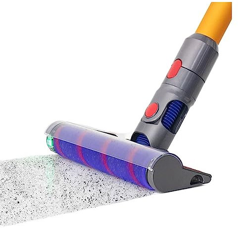YAXRO Soft Roller Slim Bürstenkopf kompatibel mit Dyson V15/V12/V11/V10/V8/V7 mit Laserlicht-Staubsaugerzubehör