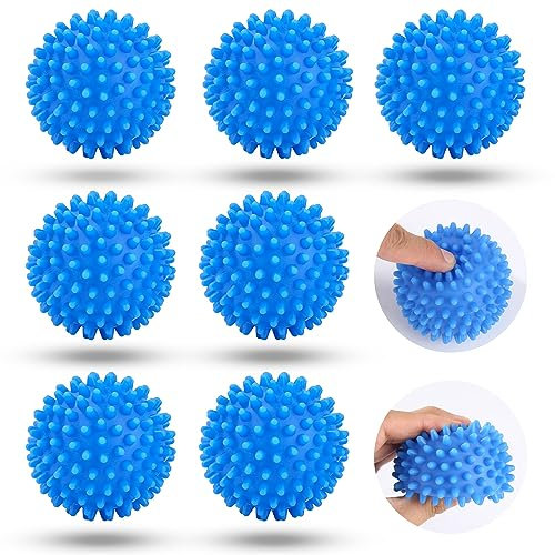 jutyum Wiederverwendbare Trocknerbälle 6 Stück Waschkugel für Waschmaschine Waschball für waschmaschine Trockner Bällchen Wäscheball für Wäschetrockner für Flauschigere Wäsche Wiederverwendbar