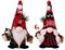 XNSHUN 2er Set Weihnachtsdeko Wichtel Figuren, Handgemachte Weihnachtswichtel, Santa Tomte Gnom Zwerg, Wichtel Dekoration Weihnachtsmann Für Weihnachten Deko (K)