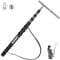 NEEWER Verbesserte Mikrofon Galgenstange, 300cm Teleskop Kohlefaser Mikrofonarm mit 5 Abschnitten, 1/4” 3/8” 5/8” Schraubenadapter, Kabelgurte, Schultergurt und Aufbewahrungstasche,MS-300CB (Schwarz)