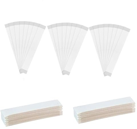 Changyeah 60 pezzi nastro doppio lato abbigliamento, 80 x 12 mm Fashion Beauty Tape, per il corpo, nastro di biancheria intima, doppio lato, nastri, vestiti, nastro adesivo reggiseno(trasparente)