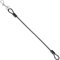 Hundeleine Verlängerungsseil Kausicherfest Metall Kabel Leine,Kausichere Hundeleine,48 cm/19 Zoll Hunter Leine,Kettenleine für Große und Kleine Hunde Training