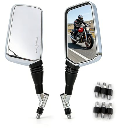 Motorradspiegel Rückspiegel Motorrad Seitenspiegel Passend für 8mm 10mm Modelle Universalspiegel