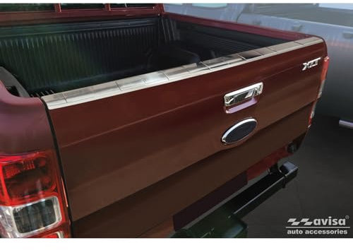 Avisa Stahl Pickup Heckklappenschutz kompatibel mit Ford Ranger 2011-2022 - Silber