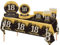 69pcs Black Gold 18th Birthday Decorations - Tablecloth, Paper Plates, Napkins, Cups for Him & Her 18th Birthday Gifts