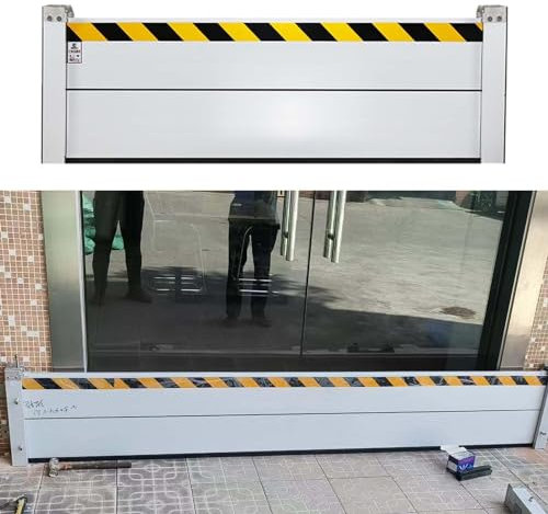 Homnova Hochwasserschutz Barriere Tür, Hochwasserschutz, Türflutprävention, Für Unterirdische Gänge, Fabriken Und Garageneinträge,H40cm,(L) 170cm