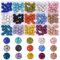 PH PandaHall 180 Stück 15 Farben Strass Perlen 8 mm Kristall Ton Perlen Disco Kugel Perlen Runde Abstandshalter Perlen Glas Strass Ton Perlen Für Armbänder Ohrringe Schmuckherstellung Dekorationen