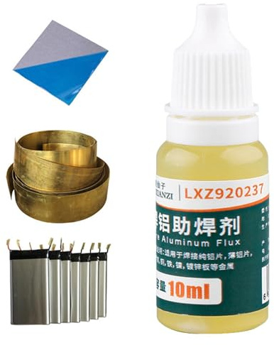 1/2 Saldare Alluminio Flux-10ml Bobina di Saldatura Libera, Forniture di Saldatura di Rame di Alluminio, Saldatura Flux Pasta Saldante | Saldatura di Alluminio Liquido Senza Bobina, Forniture di