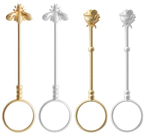 BDSHUNBF 4 Stück Handfinger Zigarettenring, Zigarette Fingerring Hand Halter, Ring Zigarette, Zigarettenspitzenring für Damen Herren