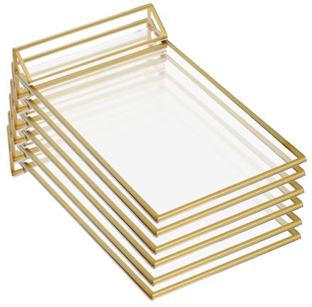 LALADEFIEE Shop Signage 6 Stücke Acryl Display-ständer Für Hochzeit Tisch Zeichen Menü Gold Bild Rahmen