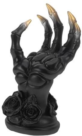 COLLBATH Gothic Schmuckhalter Muskelhand Aus Resin Dekorativer Handringhalter Für Ringe Armbänder Uhren Vielseitige Gothic Raumdekoration Für Wohnzimmer Schlafzimmer Künstlerisches Handgele