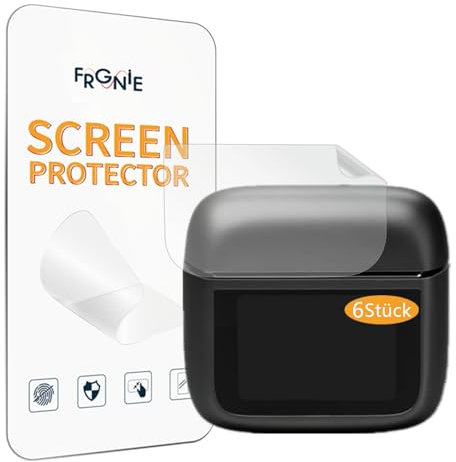 Frgnie 6 protectores de pantalla compatibles con auriculares JBL Tour Pro 3, HD sin burbujas para caja de carga inteligente