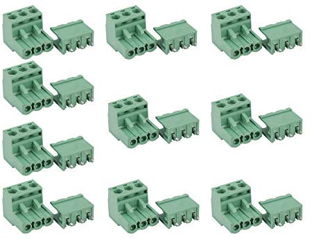 casstaly 10 Stueck 5.08Mm Pitch 3Pin Stecker-In Schraube Pcb Anschluss Block Steckverbinder Rechter