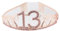 CHUYIX Geburtstag Krone Roségold-13 Zahlen Happy Birthday Krone mit Kamm Strass Kristall Krone Haarreif mit Zahl Geburtstag Tiara Geburtstag Crown für Geburtstag Party Favor Supplies Tortenkrone(11#)