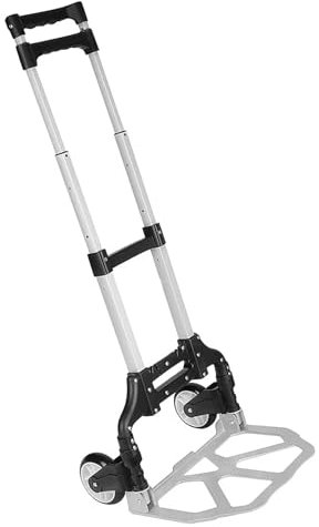 Faltbare Sackkarre, faltbar, tragbar, zusammenklappbar, Handkarre, leichter Schubkarre für Gepäck, Einkaufen, Reisewagen, Heimgebrauch, zusammenklappbarer Handwagen