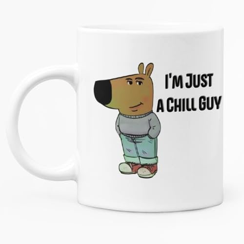 McMug - Just a Chill Guy - Meme Mug, Ceramic, 11fl.oz.