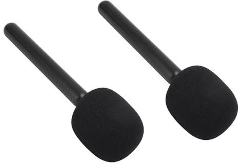 2Pcs Wireless Mic Holder Stand for Hollyland Lark M1 C1 150 SyncoG1 Movo, with Windshields Foams, Wide Compatibility and High Reception Quality Microphone Handle Mount Adapter