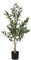 Relaxdays Albero di Ulivo Finto, Pianta Artificiale Olivo H: 90 cm, Plastica e Pietra, Piantina Interni, Verde Marrone