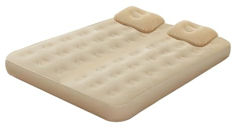 Doppel-Luftbett mit integrierter Pumpe, leichtes Gewicht, beim Camping, integrierte Twin – aufblasbarer Fußboden, faltbar, für Camping